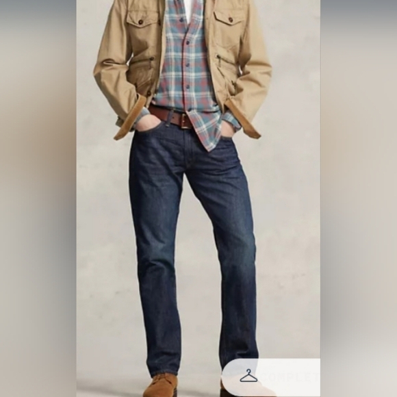 Polo Ralph Lauren  Hampton Relaxed Straight Mens Jeans, sz 34 - Picture 1 of 11